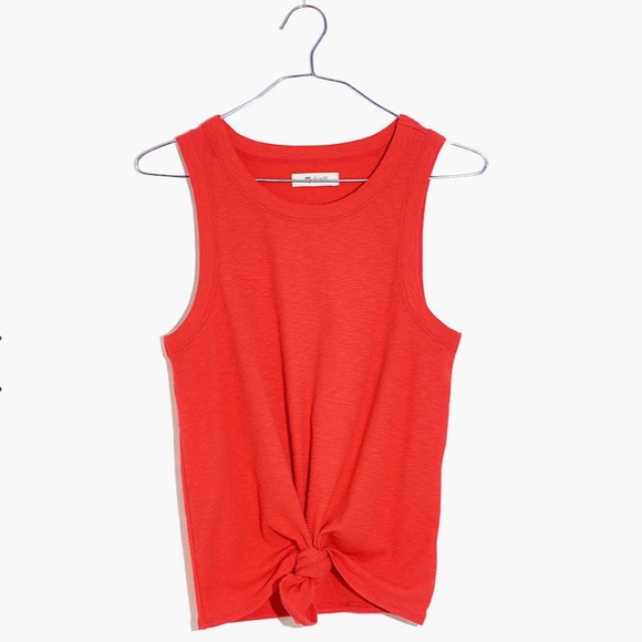 Madewell Tops - Madewell Audio Knot-Front Tank Top